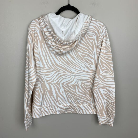 C&C California Leopard Print Tied Front Hoodie - Size Small - Picture 6 of 6